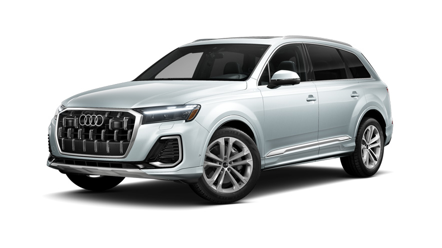 3/4 front view of the Audi Q7.