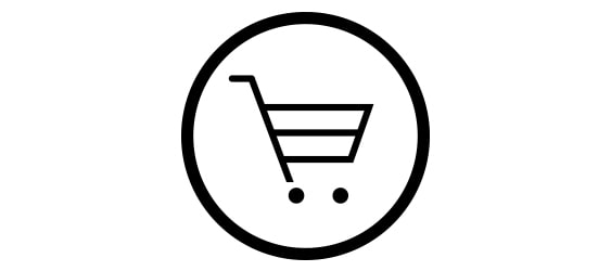 Icon of a shopping cart