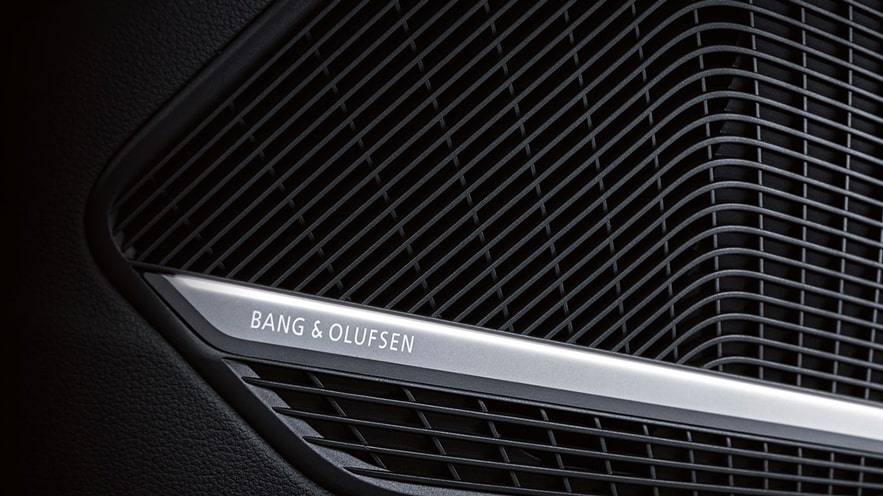 Close up on the Bang & Olufsen 3D Sound System